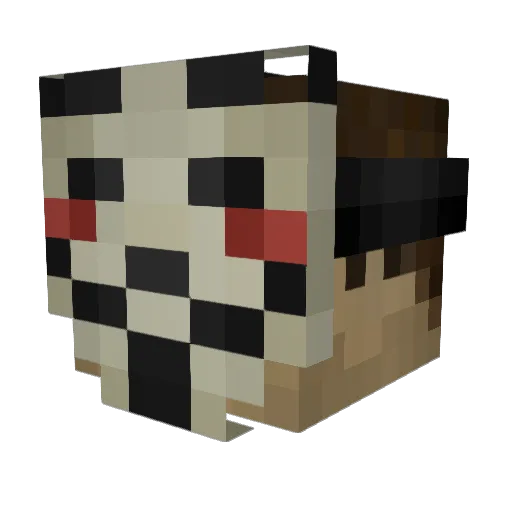 DaryQ8 Minecraft avatar head, 3D render