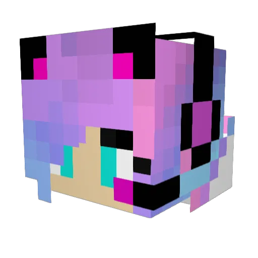 Daryas_ Minecraft avatar head, 3D render