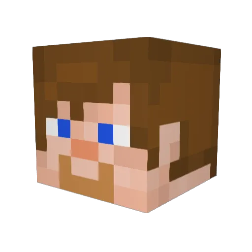 Daryl_eZ Minecraft avatar head, 3D render