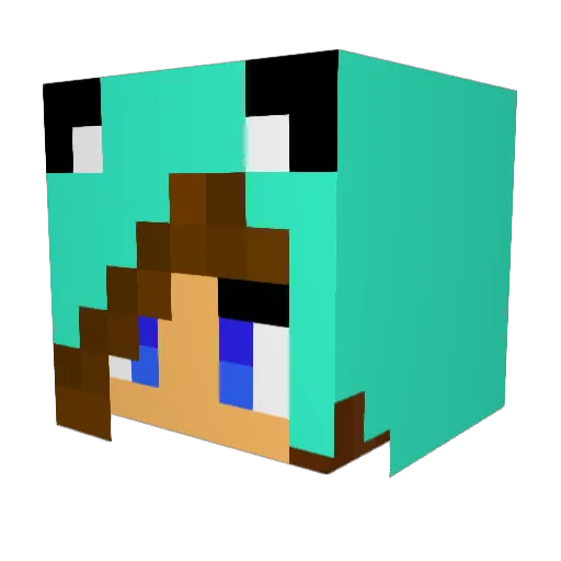 Darynk21 Minecraft avatar head, 3D render