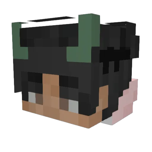 Das4ni Minecraft avatar head, 3D render