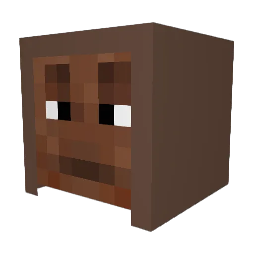 DasAffeLP Minecraft avatar head, 3D render