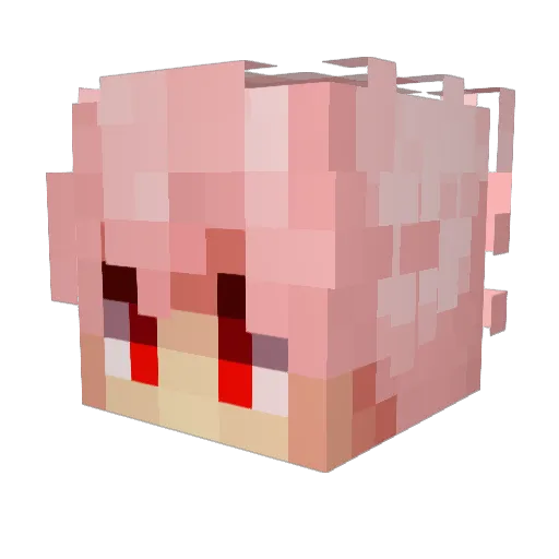 DasCoherent Minecraft avatar head, 3D render