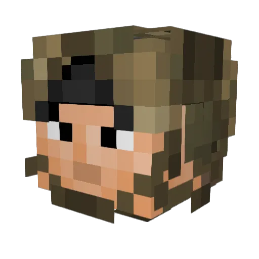 DasFuhrer22 Minecraft avatar head, 3D render