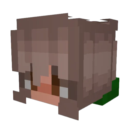 DasGrummel Minecraft avatar head, 3D render