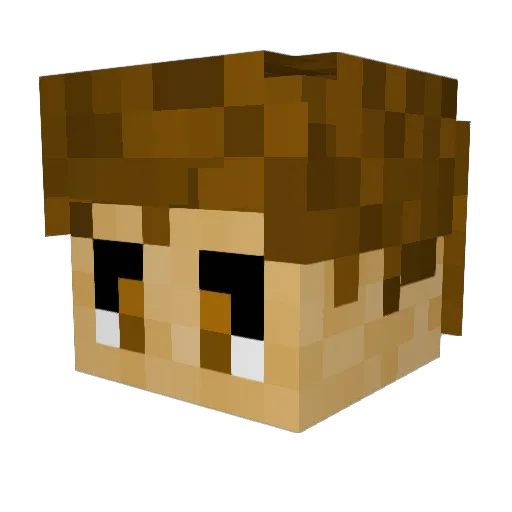 DasKFC_ Minecraft avatar head, 3D render