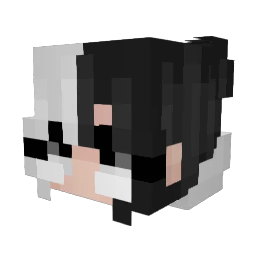 DasMalBuchi Minecraft avatar head, 3D render