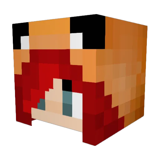 DasMoeh Minecraft avatar head, 3D render