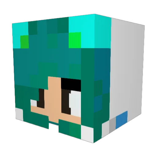 DasMorl Minecraft avatar head, 3D render
