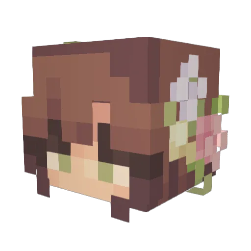 DasNetteMaedchen Minecraft avatar head, 3D render