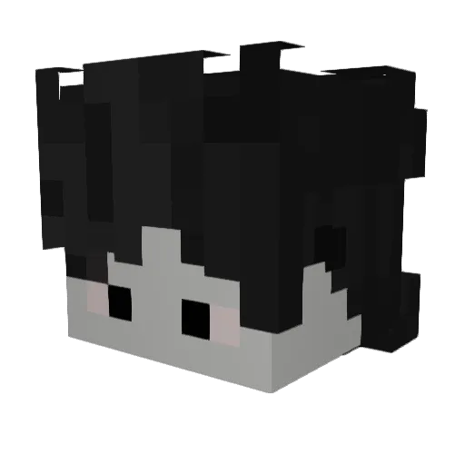 DasNic0 Minecraft avatar head, 3D render