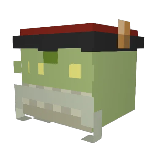 DasRainerle Minecraft avatar head, 3D render