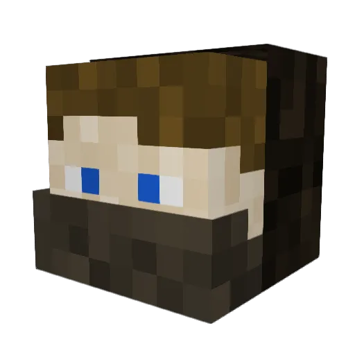 DasWissendeBabo Minecraft avatar head, 3D render