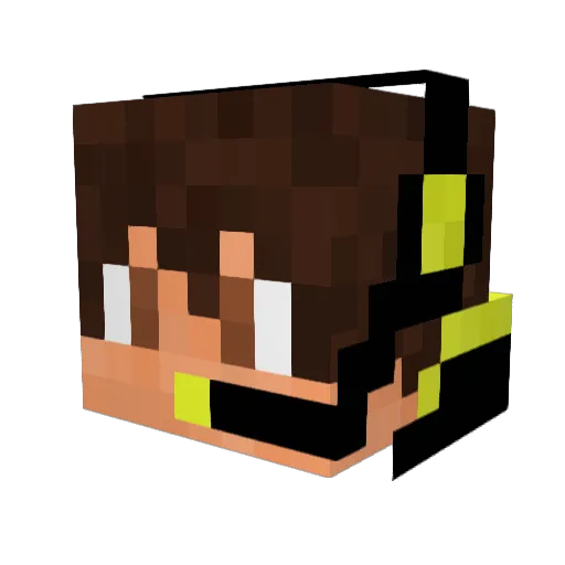 DasZoThomas Minecraft avatar head, 3D render