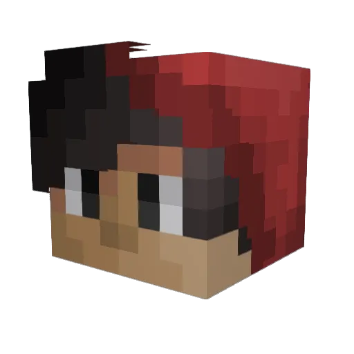 Das_Bill Minecraft avatar head, 3D render