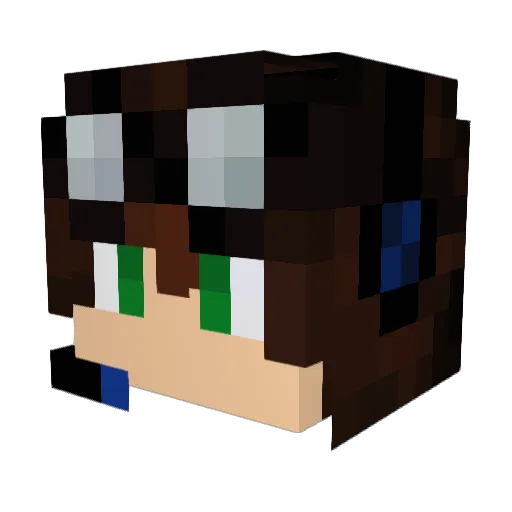 Das_Eagle Minecraft avatar head, 3D render