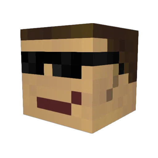 Das_Phantom007 Minecraft avatar head, 3D render