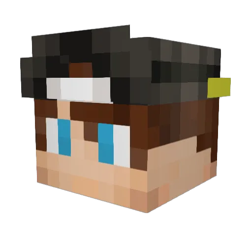 Das_Schnitzel_15 Minecraft avatar head, 3D render