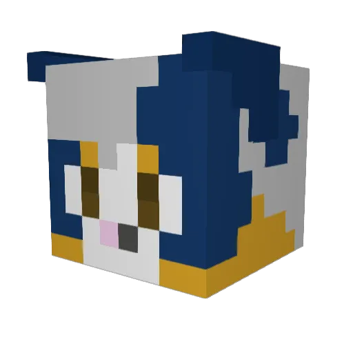 Das_a_Bucket Minecraft avatar head, 3D render