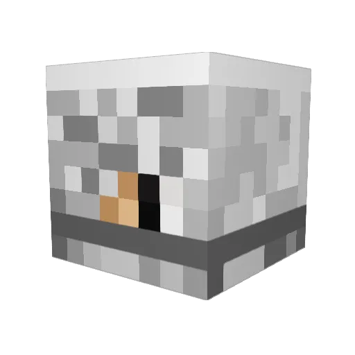 Dasfalmir Minecraft avatar head, 3D render