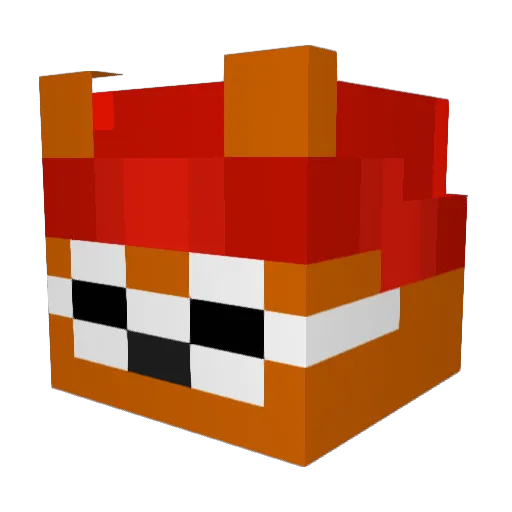 DashNT Minecraft avatar head, 3D render