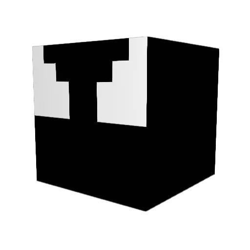 DashQN Minecraft avatar head, 3D render