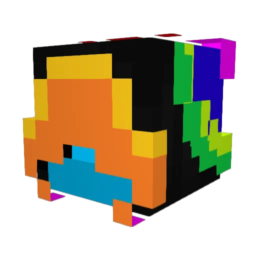Dash_9 Minecraft avatar head, 3D render