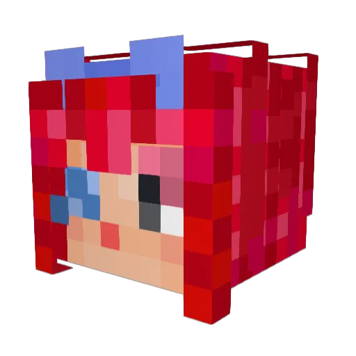 DasharoB Minecraft avatar head, 3D render
