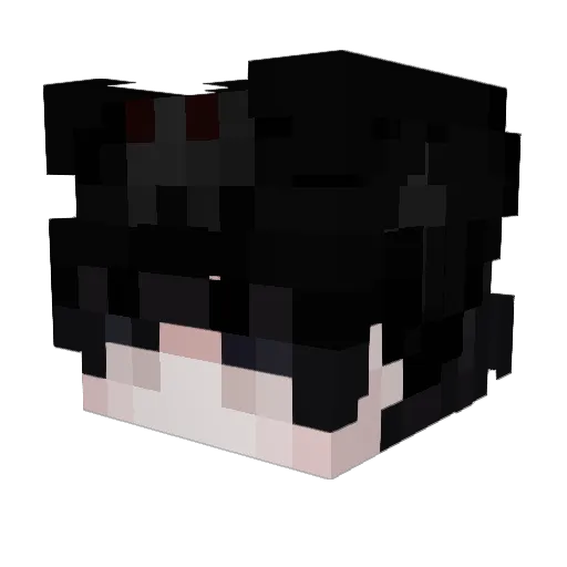 DashedWindow Minecraft avatar head, 3D render
