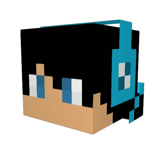 DasherGamer_YT Minecraft avatar head, 3D render