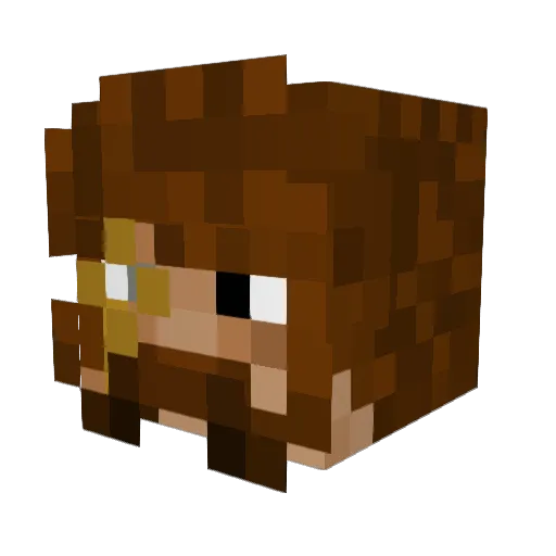 Dashi_ZA Minecraft avatar head, 3D render