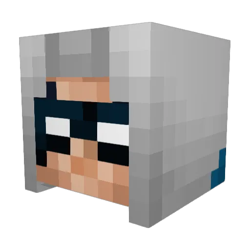 Dashin_Imbecile Minecraft avatar head, 3D render