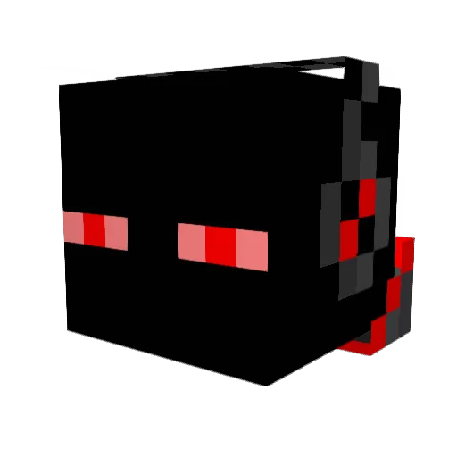 Dashingninja Minecraft avatar head, 3D render