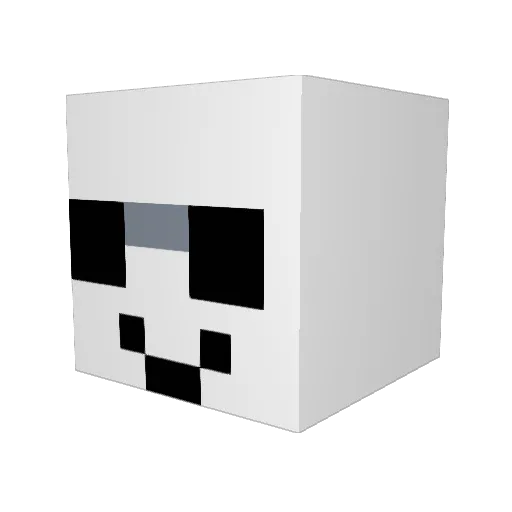 Dashtic Minecraft avatar head, 3D render