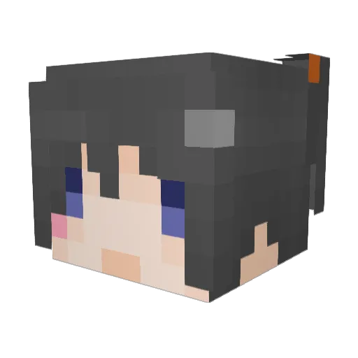 Dashuai_than Minecraft avatar head, 3D render