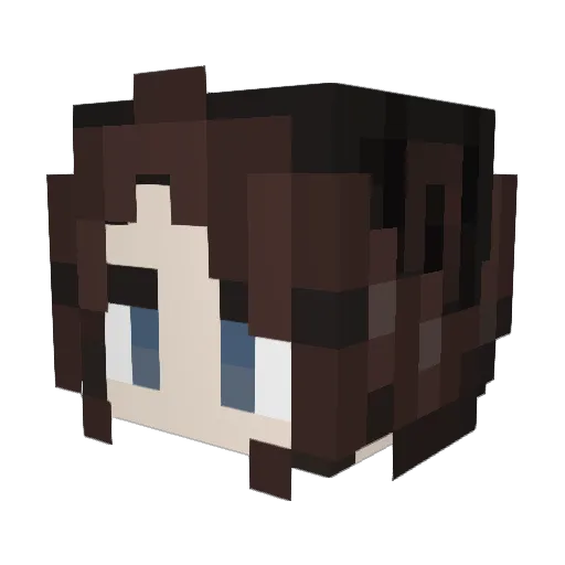 Dashx1022 Minecraft avatar head, 3D render