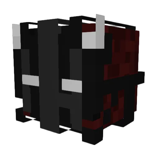 DashyleDxD Minecraft avatar head, 3D render