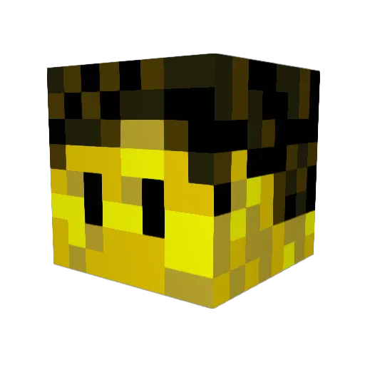 DasianTV Minecraft avatar head, 3D render