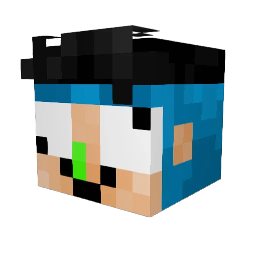 DaskyLaMaravilla Minecraft avatar head, 3D render