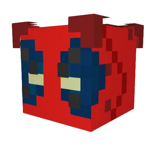 Dass11 Minecraft avatar head, 3D render