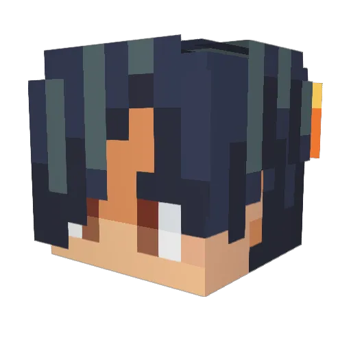 DastardlyBeets Minecraft avatar head, 3D render