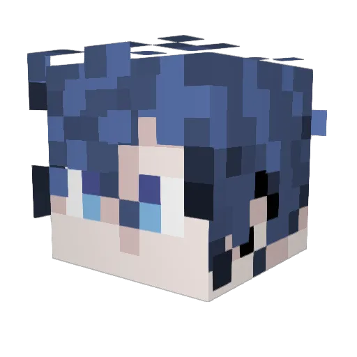 DastronTM Minecraft avatar head, 3D render