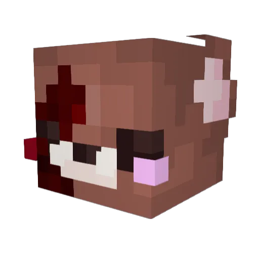 DastySGO Minecraft avatar head, 3D render