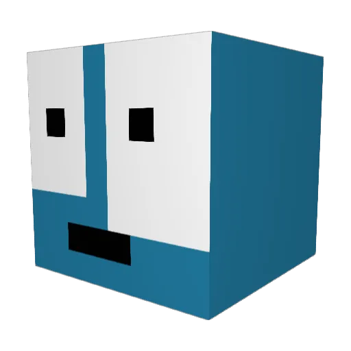 Daszekk_ Minecraft avatar head, 3D render