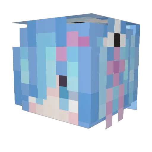 Dat090806 Minecraft avatar head, 3D render