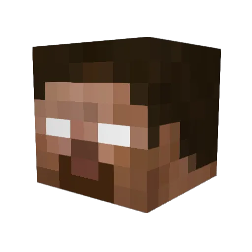 DatAsianB01 Minecraft avatar head, 3D render