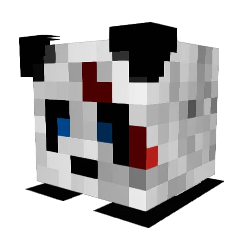 DatBearSwagYT Minecraft avatar head, 3D render