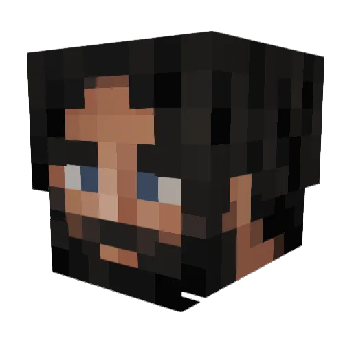 DatBoiHarvey Minecraft avatar head, 3D render