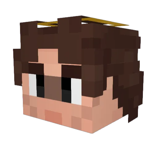 DatBoiRayy Minecraft avatar head, 3D render