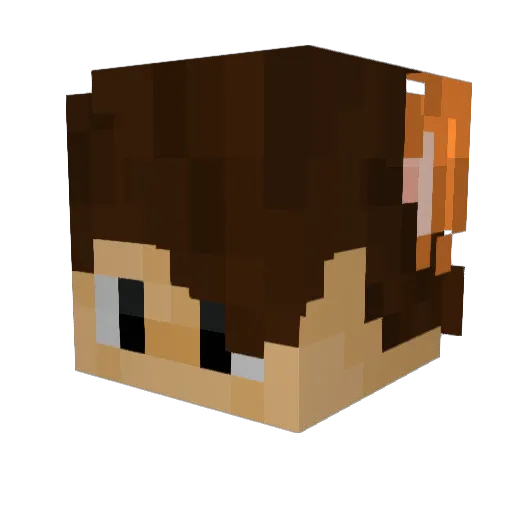DatBoiShifts1234 Minecraft avatar head, 3D render